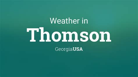 thomson georgia weather